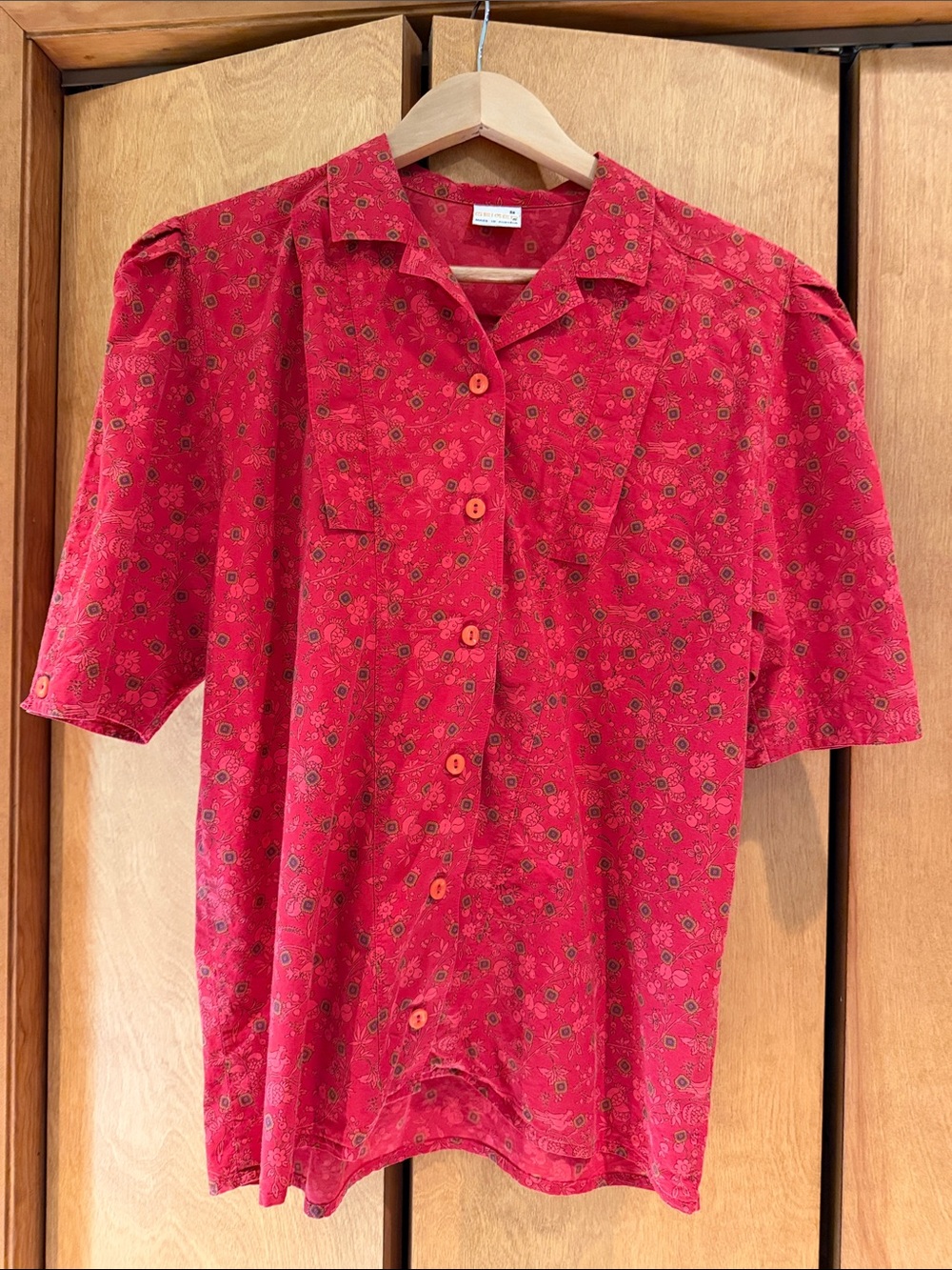 Women’s Geiger S/M Austrian Vintage Blouse Christmas Quality Cotton Size 26